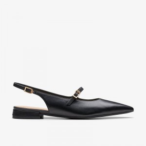 Black Leather Clarks Sensa 15 Shine | CLKS-85292