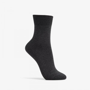Charcoal Clarks Solid Dress Crew Sock | CLKS-84633